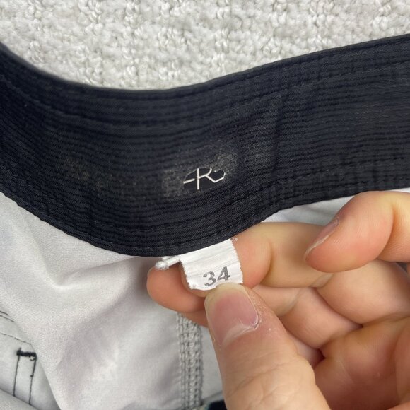 Y2K Oneill Board Shorts Mens 34 Blue / Black Floral Swim Trunks Beach Surfing - Picture 8 of 13